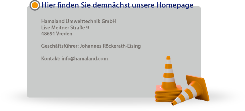 Hier finden Sie demnächst unsere Homepage